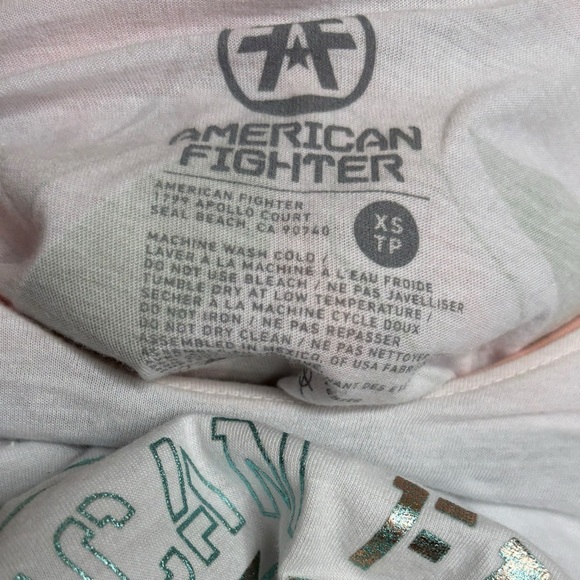 NWT American Fighter Howard Tee T-Shirt in Crystal White Blue Size XS - Picture 6 of 11